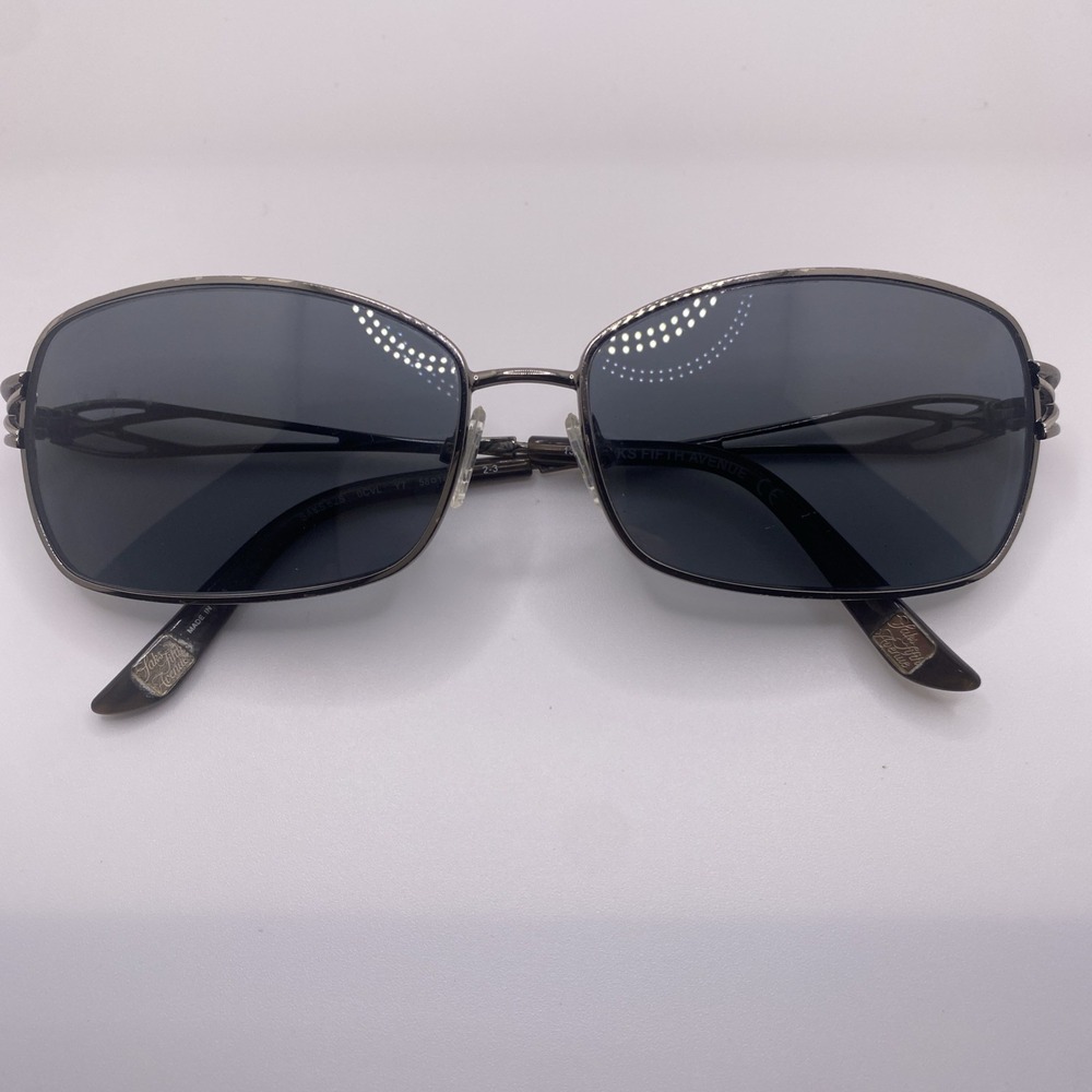 Saks Fifth Avenue Sunglasses FRAME ONLY OCVL 58-14-135 Black Purple 030